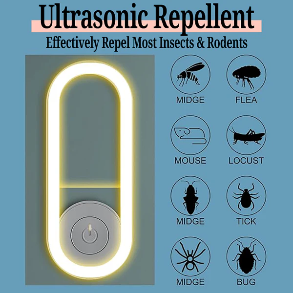 Ultrasonic Mosquito Killer with LED Sleeping Light