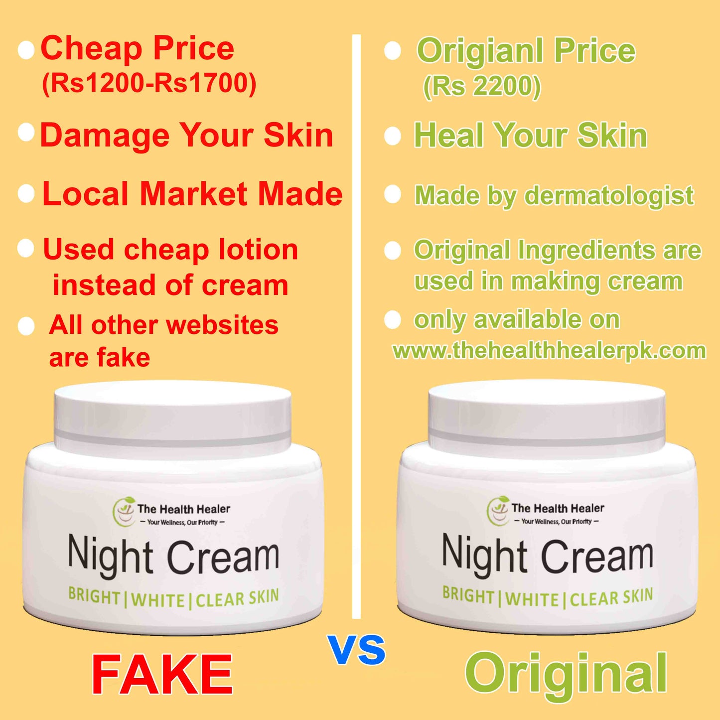 Health Healer Night Cream (Pack of 2)