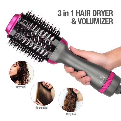 One-step Hair Dryer And Volumizer | Hot Air Brush | Hair Straightener