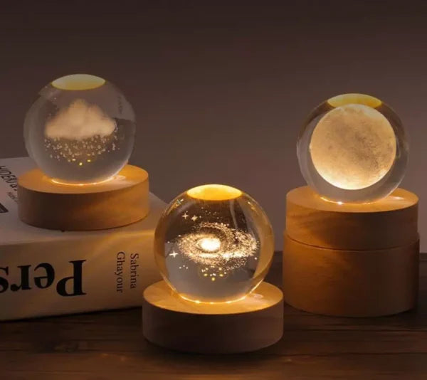 3D SOLAR SYSTEM CRYSTAL NIGHT LAMP