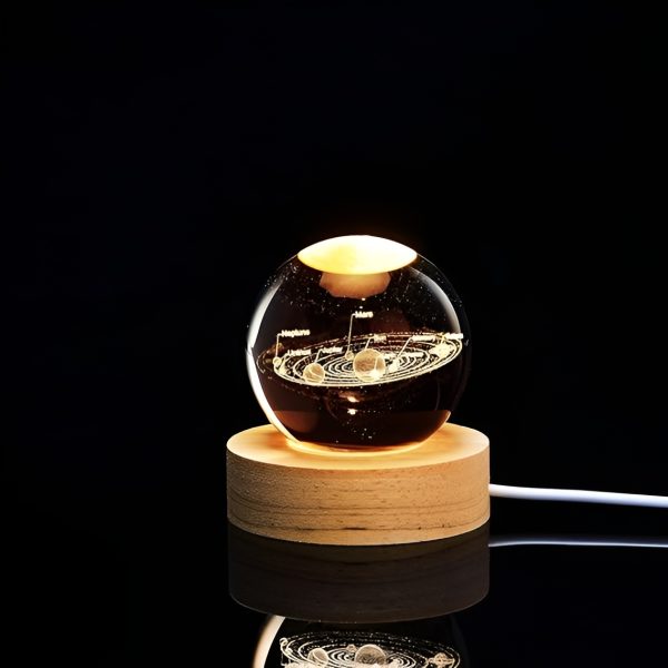 3D SOLAR SYSTEM CRYSTAL NIGHT LAMP