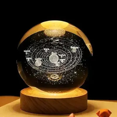 3D SOLAR SYSTEM CRYSTAL NIGHT LAMP