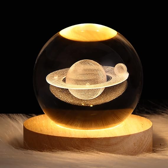 3D SOLAR SYSTEM CRYSTAL NIGHT LAMP