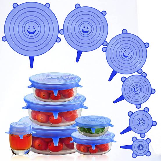 6pcs/set Silicone Lid Spill Stopper