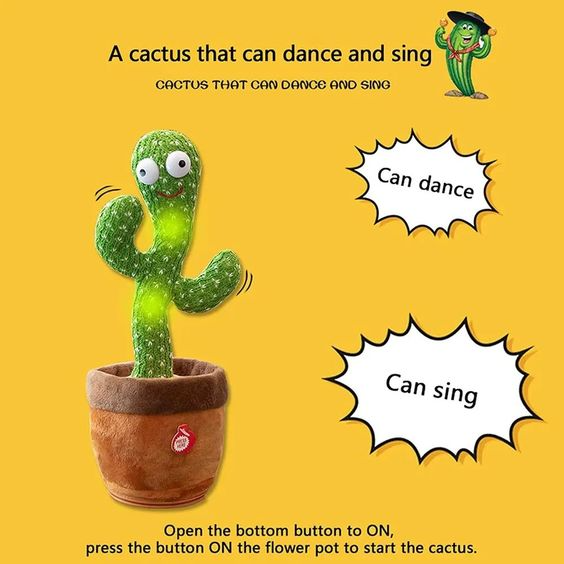 Dancing Cactus Talking Toy