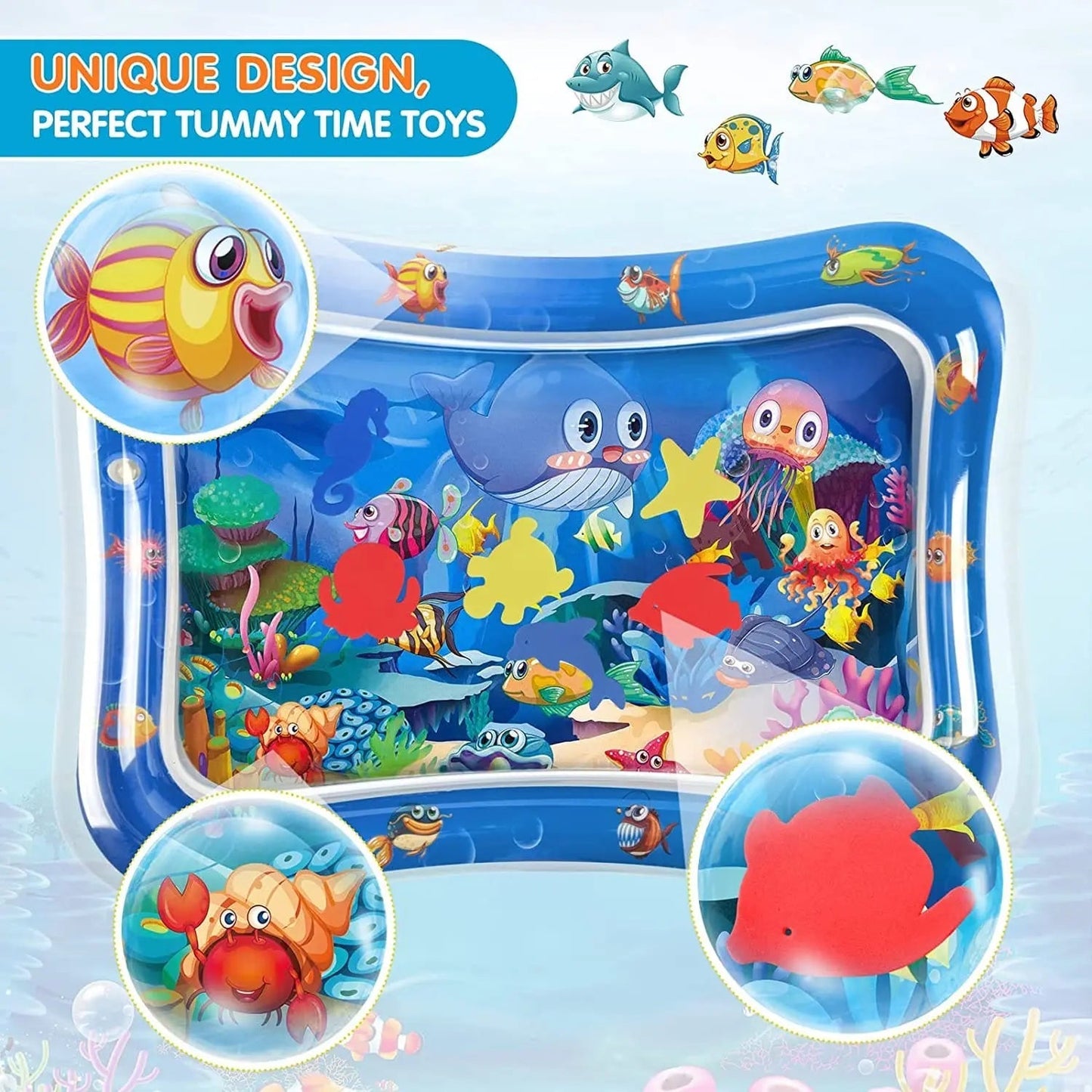 Ocean Water Play Mat For Infants and Toddlers