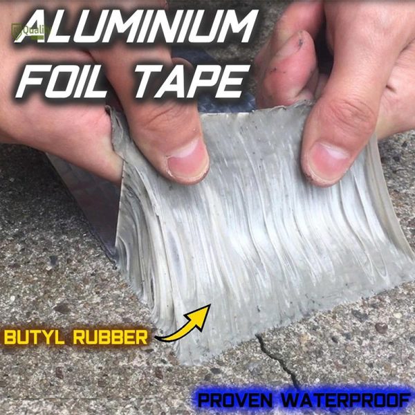 Aluminum Foil Self Adhesive Waterproof Tape 5 Meter