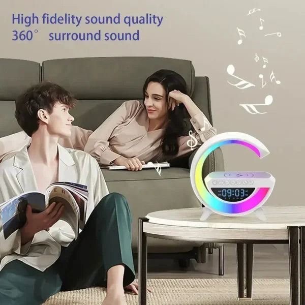 BT-3401 Multi-Functional LED Wireless Charging Speaker