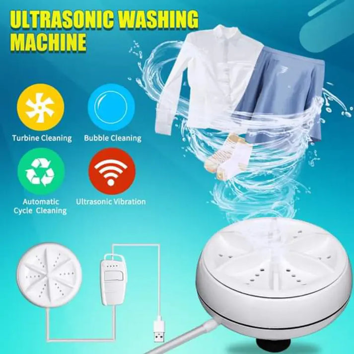 Ultrasonic Portable Washing Machine