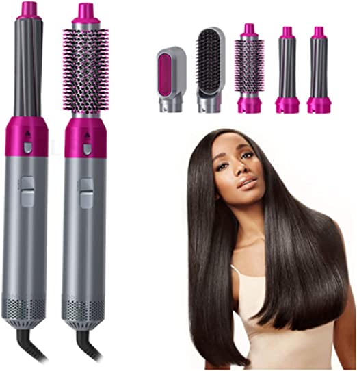 5 In 1 Hair Dryer, Curler and Straightener For Girls